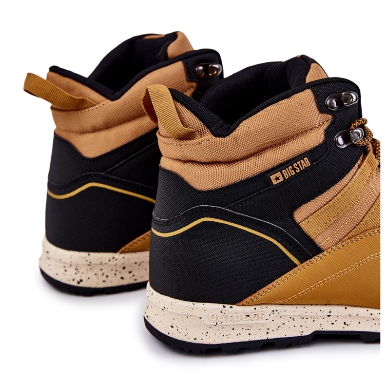 Scarpe da trekking calde da uomo Big Star KK174373 Camel nero 1