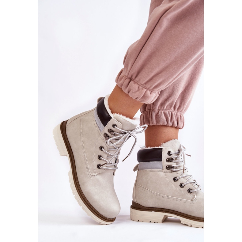 Stivali caldi da donna grigio chiaro Lonne 2