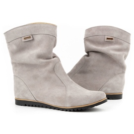 Olivier Stivali in pelle riscaldati da Emi Light Grey grigio 3