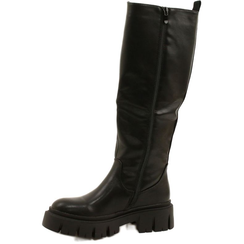 Stivali da Donna Foderati in Pelliccia Evento 22KZ35-5089 Nero 1