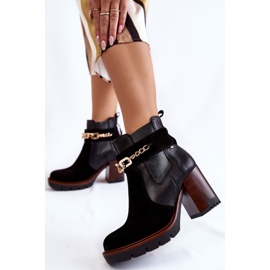 Stivali da donna in pelle Maciejka 05781-01 Nero 2