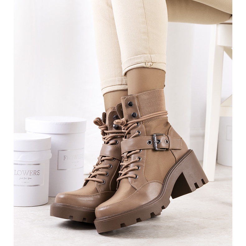 PA1 Scarpe col tacco Messina marroni beige 1