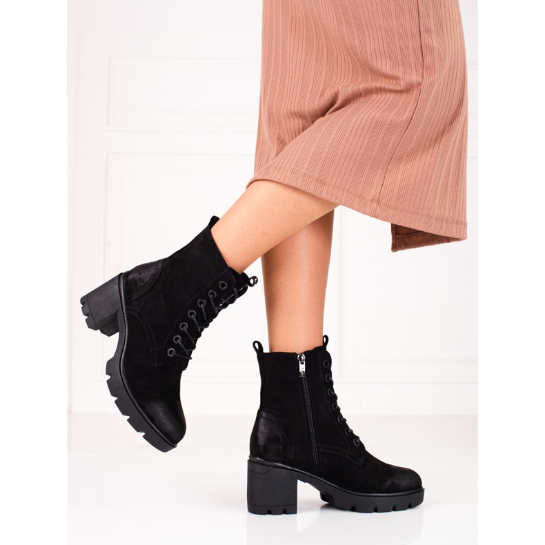 Borse stringate da donna sul post di Shelovet nero 1