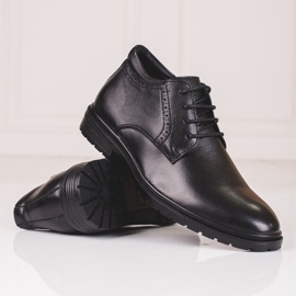 Scarpe da uomo realizzate in ecopelle Shelovet nero 1