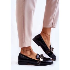 WS1 Mocassini da donna in pelle con fiocco nero Dayes 1