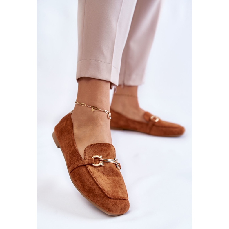 FB2 Mocassini classici in camoscio Camel Roddie marrone 2