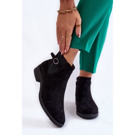 PJ1 Caldi stivaletti in pelle scamosciata da donna Jodhpur Black Janette nero 1