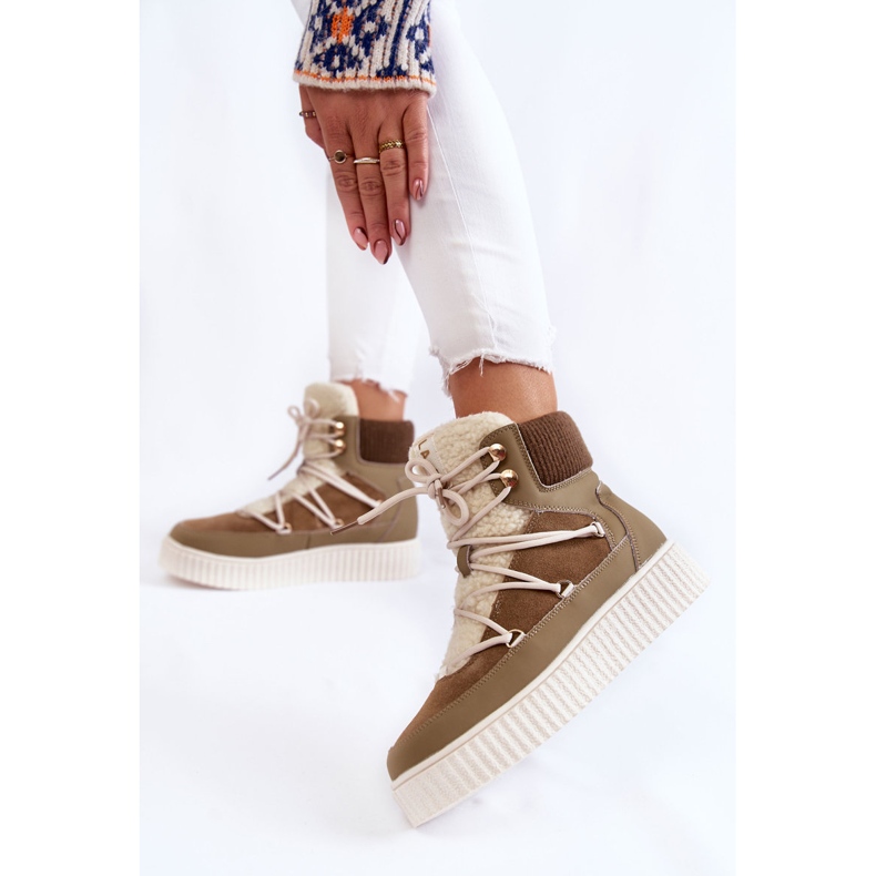 PL4 Doposci da donna La.Fi 280072KH-QN Marrone-Verde 2