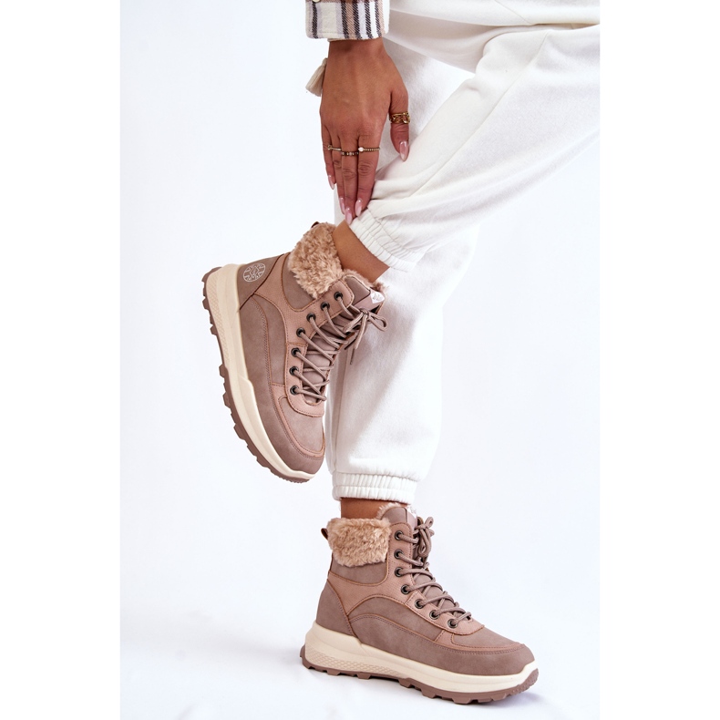 Stivali caldi Trappers Lee Cooper LCJ-22-44-1363 Rosa 2