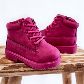 Stivali Trappers Bambini Con Cerniere Fucsia Dexter rosa 2