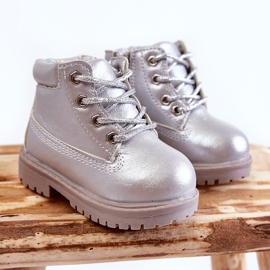 Stivali Trappers per bambini con cerniera Silver Dexter argento 1
