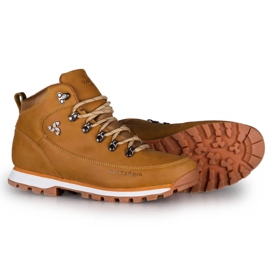 Scarpe da trekking da uomo in pelle gialla Outback Bustagrip giallo 2