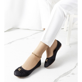 PA1 Ballerine nere con ornamento lucido Like me nero 1
