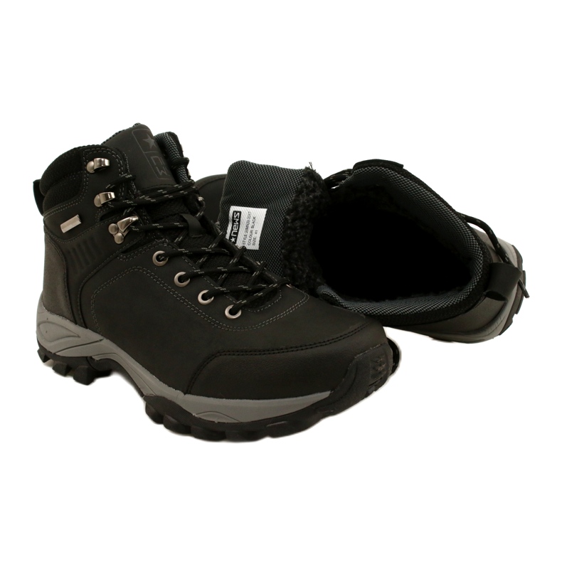 Evento Stivali da trekking da uomo isolato 20mn20-3317 nero 4