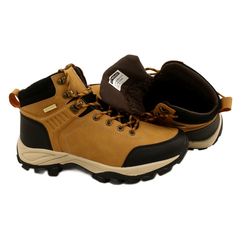 Evento Stivali da trekking isolati da uomo Camel 20MN20-3317 nero 4