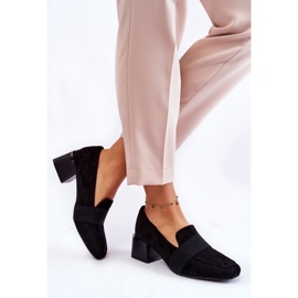 Décolleté in pelle scamosciata alla moda La.Fi 230033B-SU nero 2