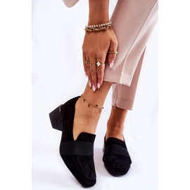 Décolleté in pelle scamosciata alla moda La.Fi 230033B-SU nero 1