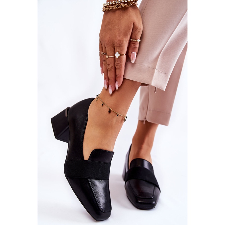 Décolleté in pelle alla moda La.Fi 230033B-PU nero 1