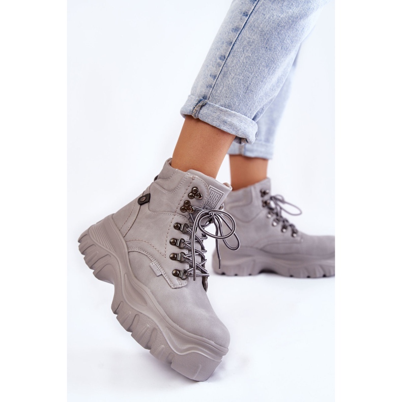 Stivali da donna Memory Foam Big Star Grigio KK274367 1