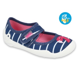Scarpe per bambini Befado 123X067 blu navy rosa 3
