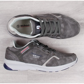 Scarpe sportive da uomo casual McBraun grigie grigio 1