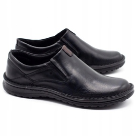 Joker Mocassini uomo in pelle neri 382 nero 2
