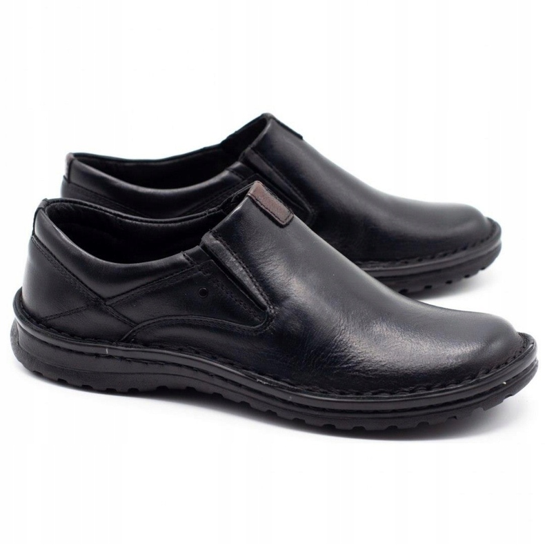 Joker Mocassini uomo in pelle neri 382 nero 2