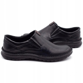 Joker Mocassini uomo in pelle neri 382 nero 4
