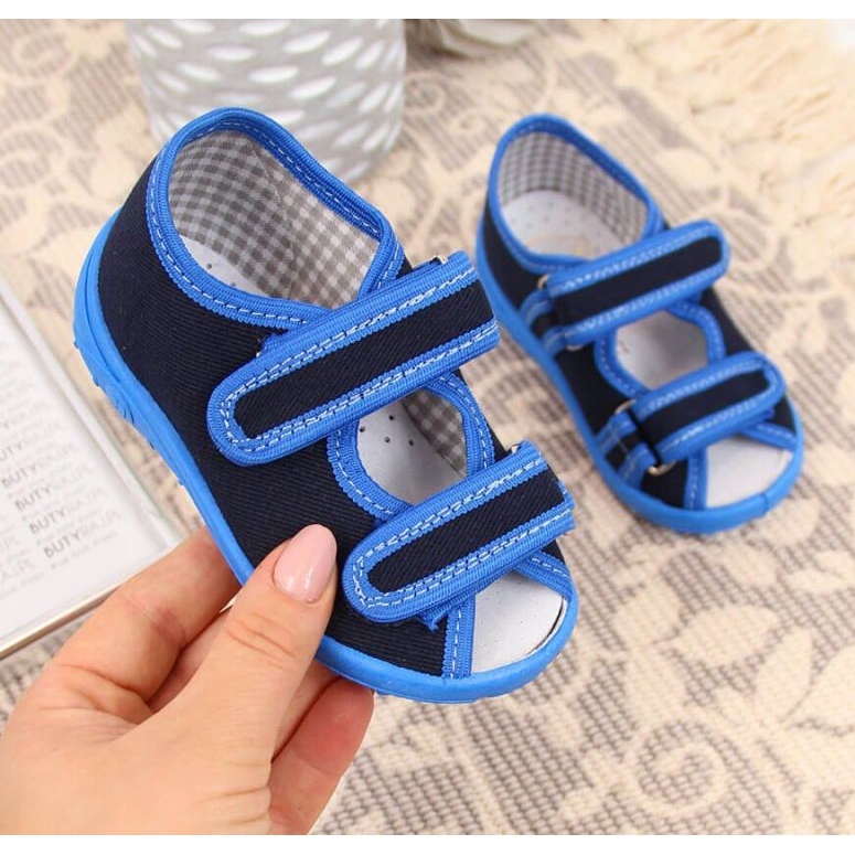 Ciabatte, sandali casa Nazo Jr. TEX4C blu 1