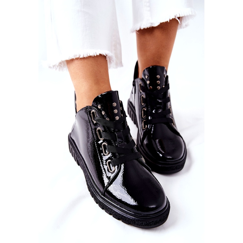 Scarpe Laccate Sergio Leone PB210 Nero 3