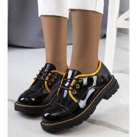 PA1 Scarpe Kuzem laccate nere e gialle nero giallo 1