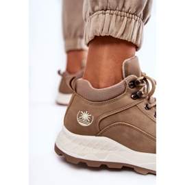 PA1 Calde scarpe da trekking da donna Trappers Beige Otto 2