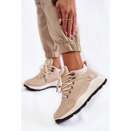 PA1 Calde scarpe da trekking da donna Trappers beige chiaro Otto 2
