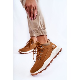 PA1 Calde scarpe da trekking da donna Trappers Camel Otto marrone 1