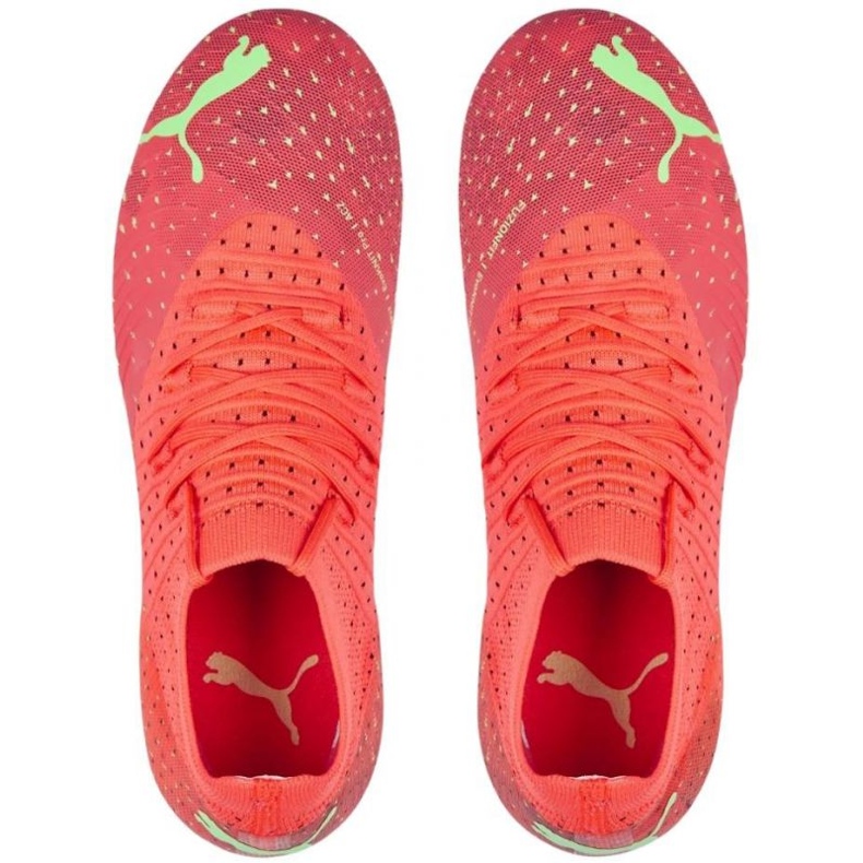 Scarpe da calcio Puma Future 3.4 FG / AG Jr 107010 03 arancia arance e rosse 1