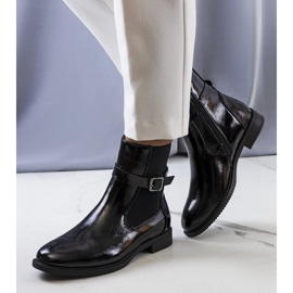 Stivale Isonti in vernice nera nero 1