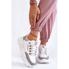 Sneakers da donna sulla piattaforma Cross Jeans KK2R4071C Bianche bianco 1