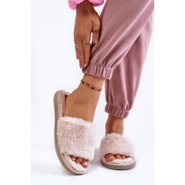 Pantofole Home Pantofole Con Pelliccia Inblu EK-05-011 Beige 1