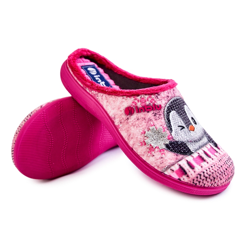 Ciabatte da casa da donna Penguins Inblu EC-81-023 Rosa 1