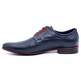 Olivier Scarpe formali da uomo in pelle 277 blu navy 1