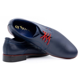 Olivier Scarpe formali da uomo in pelle 277 blu navy 3