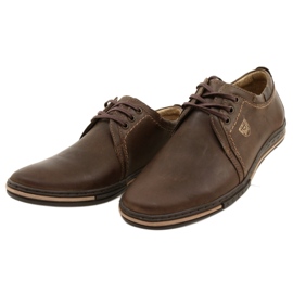 Polbut Scarpe da uomo in pelle 343 marrone 4