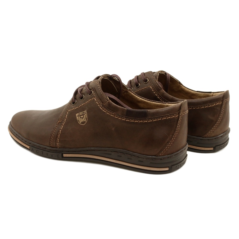 Polbut Scarpe da uomo in pelle 343 marrone 7