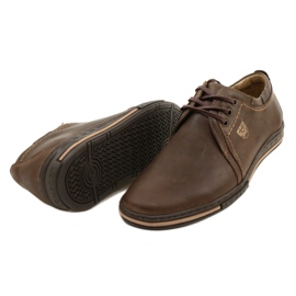 Polbut Scarpe da uomo in pelle 343 marrone 5