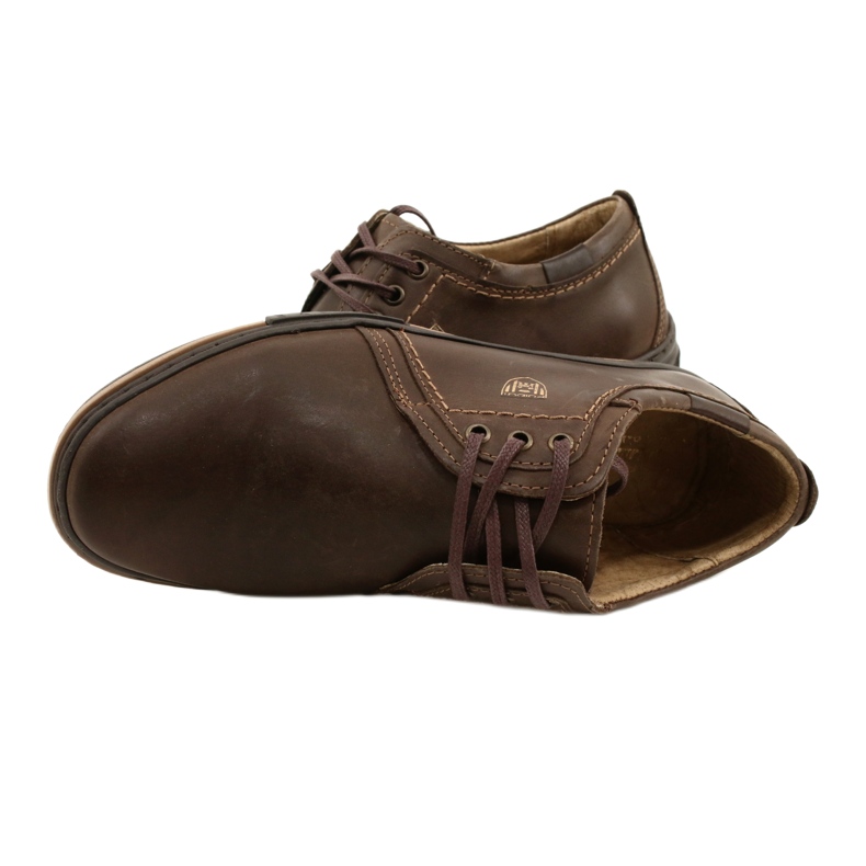 Polbut Scarpe da uomo in pelle 343 marrone 6