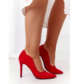 Tacchi A Spillo Donna Scamosciato Rosso S.Barski Ziger 2
