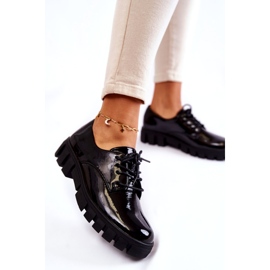Vinceza Scarpe laccate alla moda legate Black Gwendy nero 4