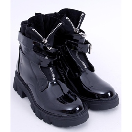 BM Stivali piatti laccati Fray Black nero 1