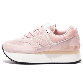 Scarpe New Balance W WL574ZAC rosa 1