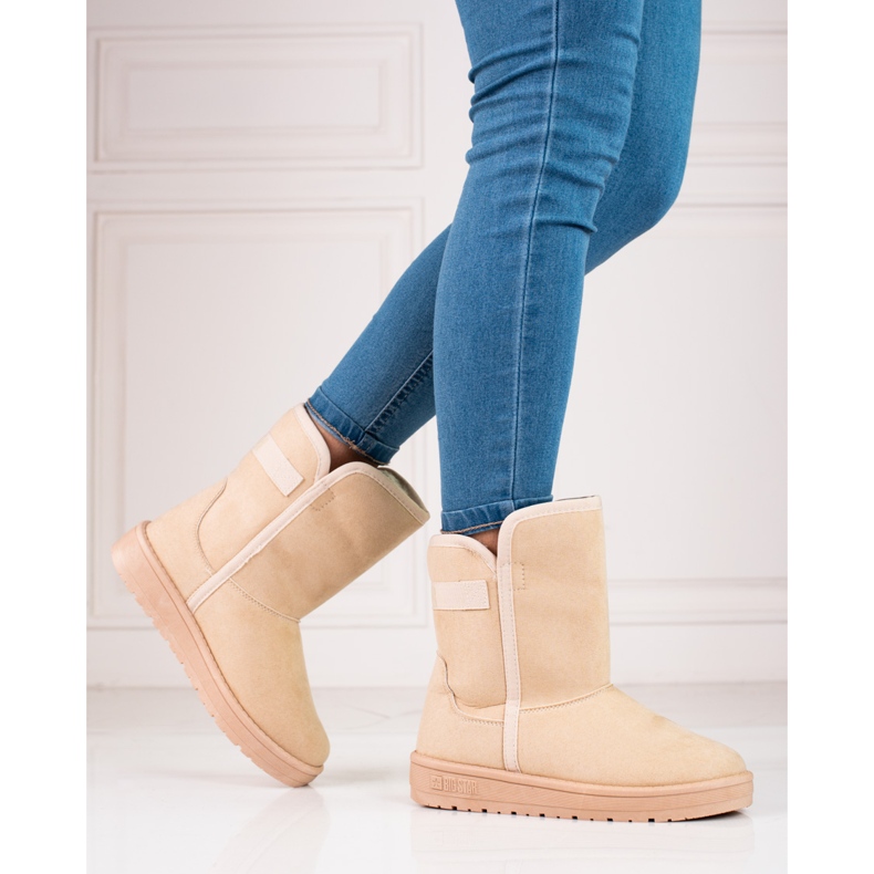 Doposci da donna in suede beige Big Star KK274617 1